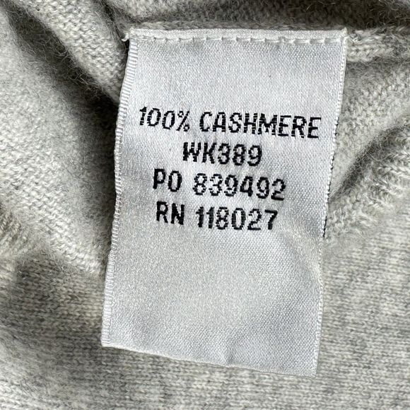 Boden Tunic Sweater Womens 8 Light Heather Gray Cashmere Soft V Neck LS Pullover - Picture 10 of 11